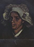 Vincent Van Gogh Head of a Peasant Woman with White Cap (nn04) oil painting